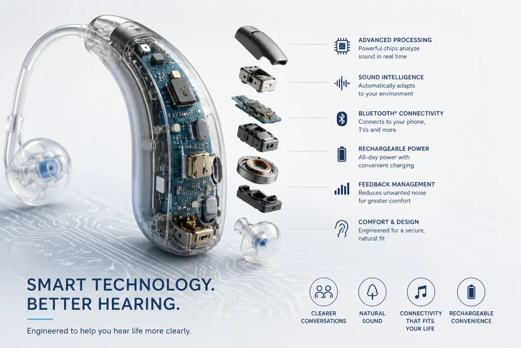 Inside a modern hearing aid